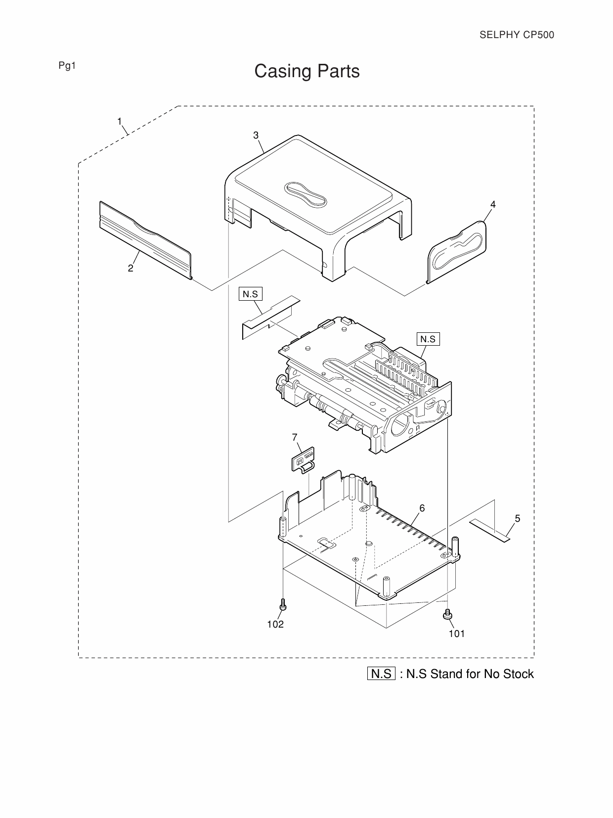 Canon SELPHY CP500 Parts Catalog Manual-3